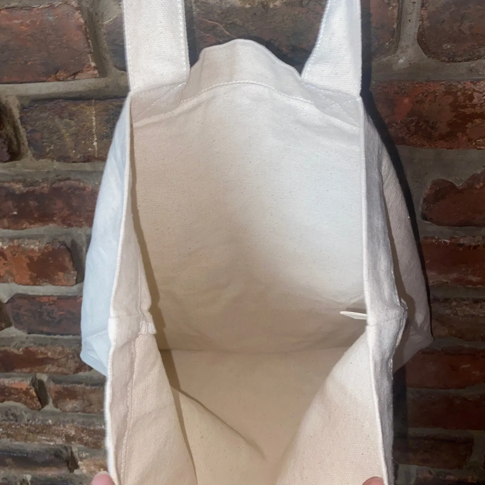 New NWT Mate The Label Beige Organic Cotton Mauve Give A Damn Tote Bag Women's - Image 8