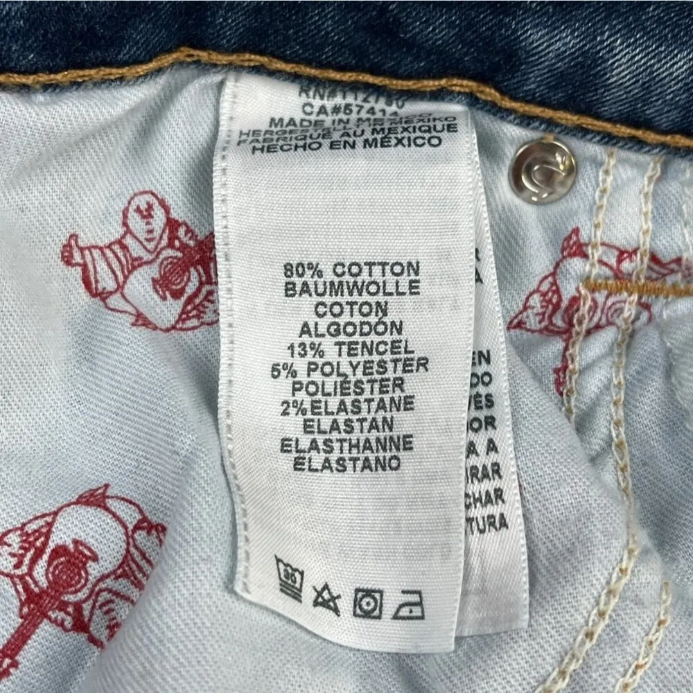 True Religion Women's Blue Jeans/Mid Rise/Skinny Sz 28 SKU 4222 - Image 8