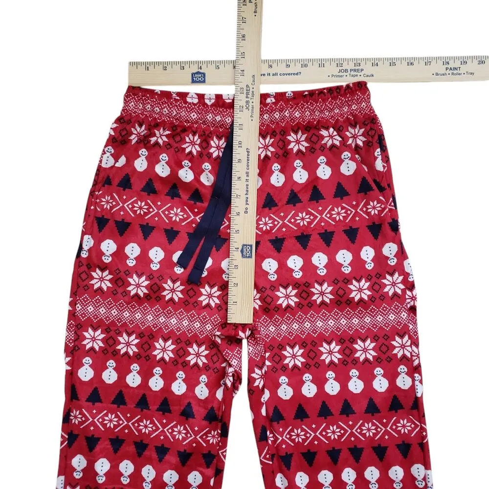 Sleepwear Pajama Pants Womens Small Red Christmas Holiday Geometric NWOT - Image 5