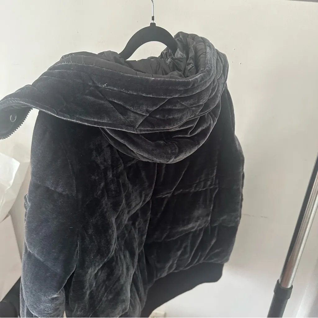 BCBG Velvet Puffer Coat - Image 5