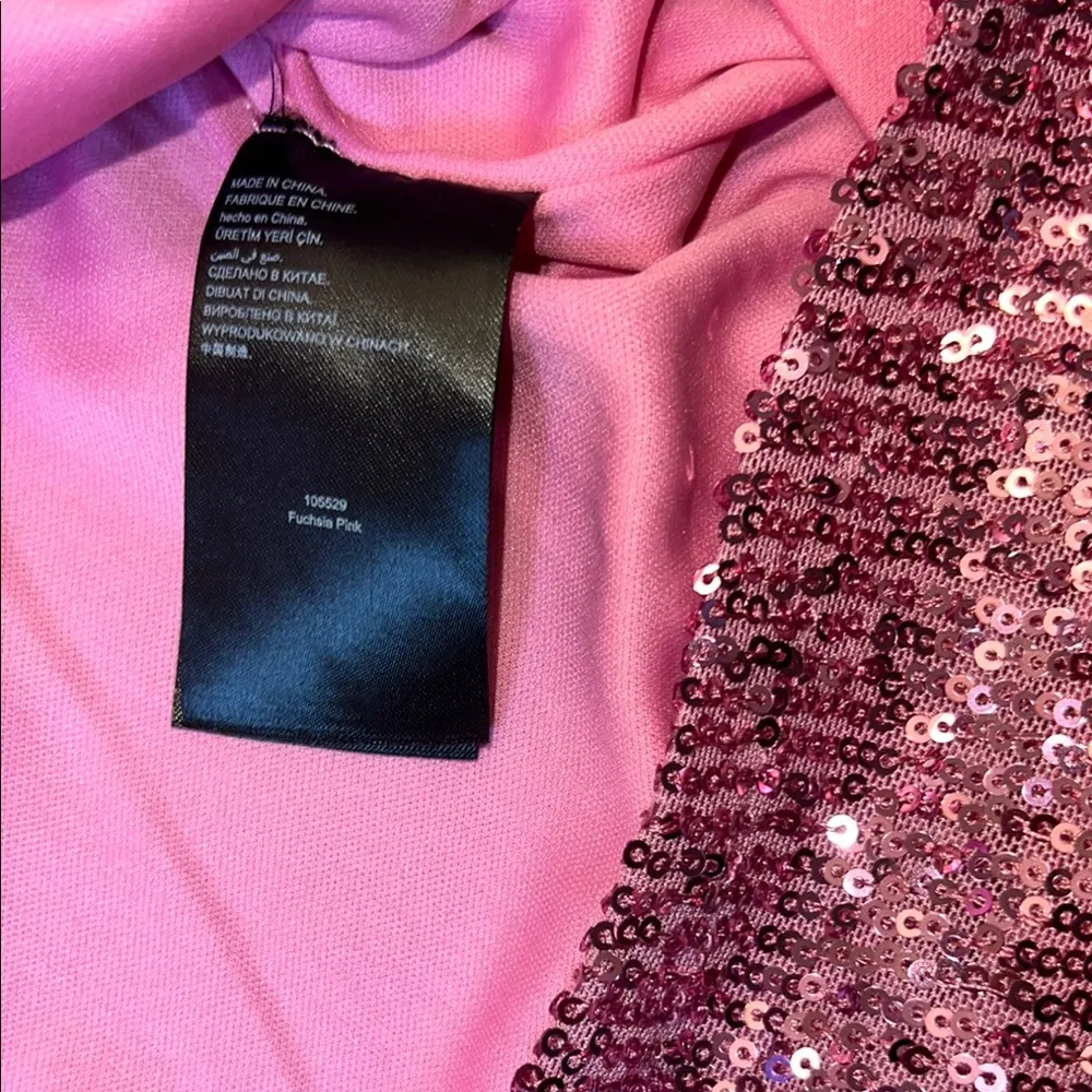 Bebe Sparkling‎ Pink Sequin Dress - Image 6