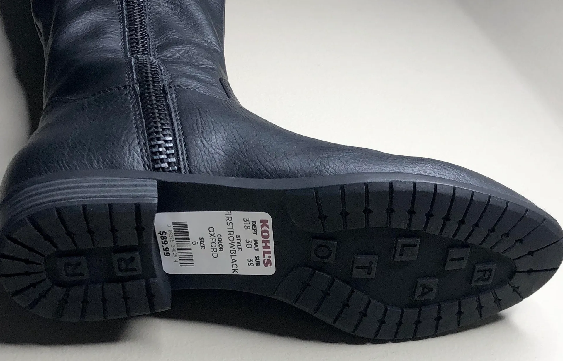 Over The Knee Boot Black Size 6 - Image 7