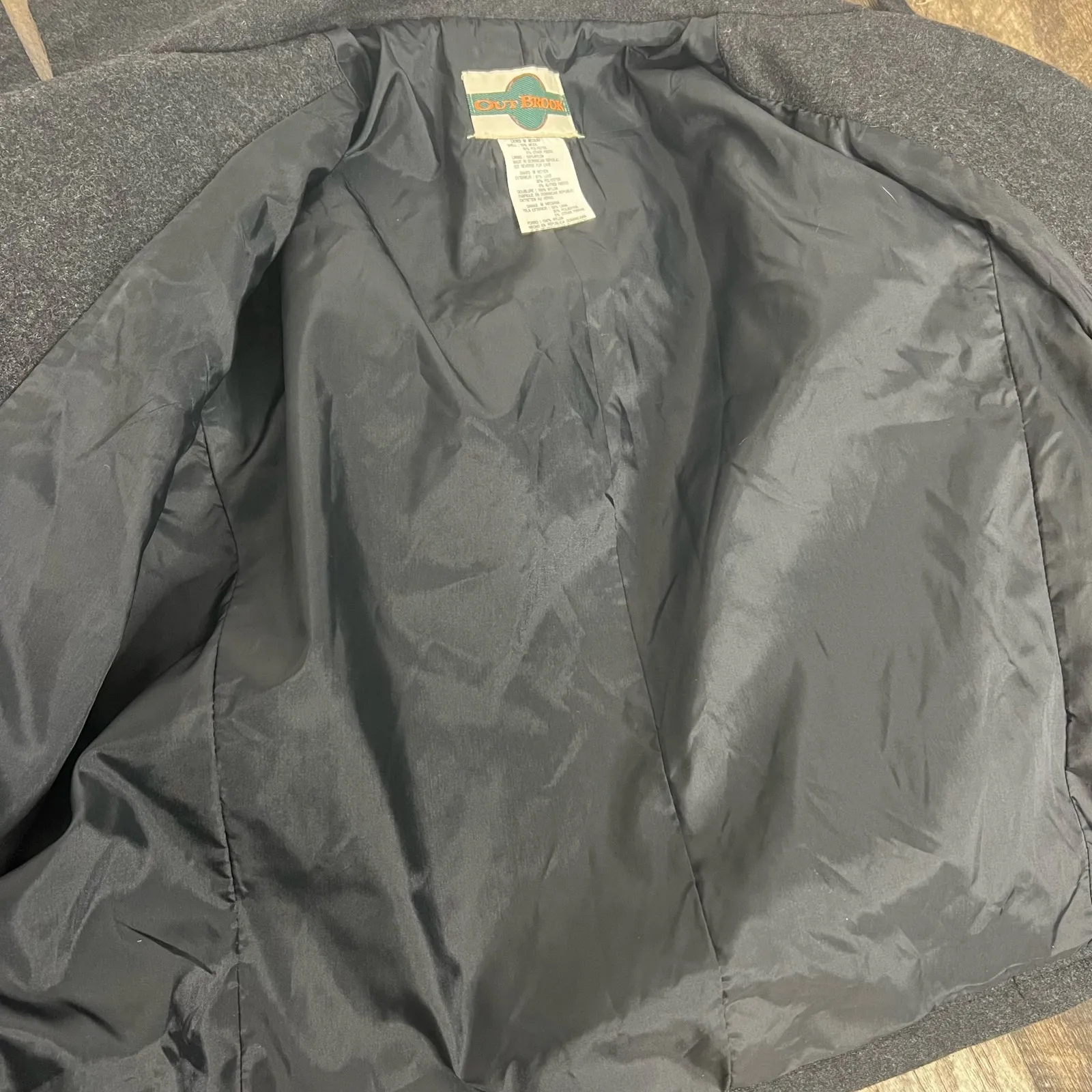 Vintage Out Brook Wool Blend Lightweight Jacket Gray Size M - Image 6