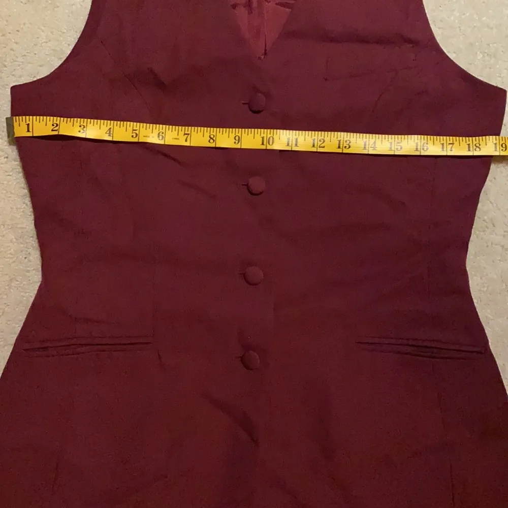 Burgundy vest, could be a dress with leggings Size L - Image 5