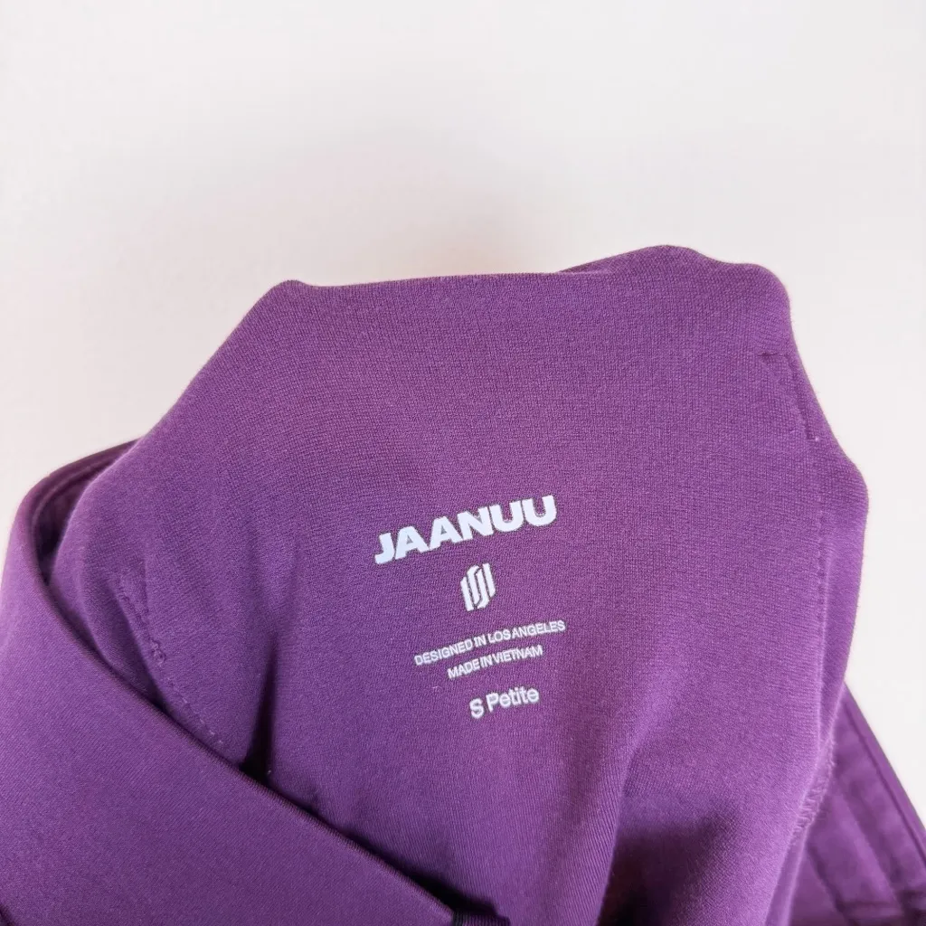 Jaanuu Rubi Slim UltraSoft Scrub Jogger Pants‎ Dark Purple Size Small Petite - Image 12