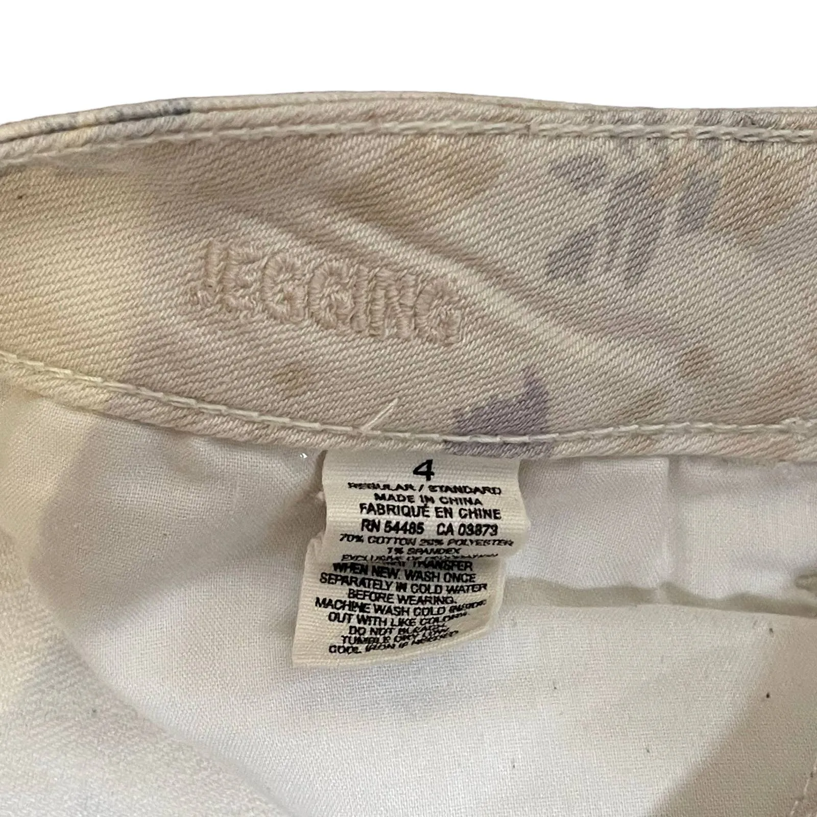 American Eagle Jegging Size 4 White With Multi Color‎ Pattern Womens Denim 30X29 - Image 5