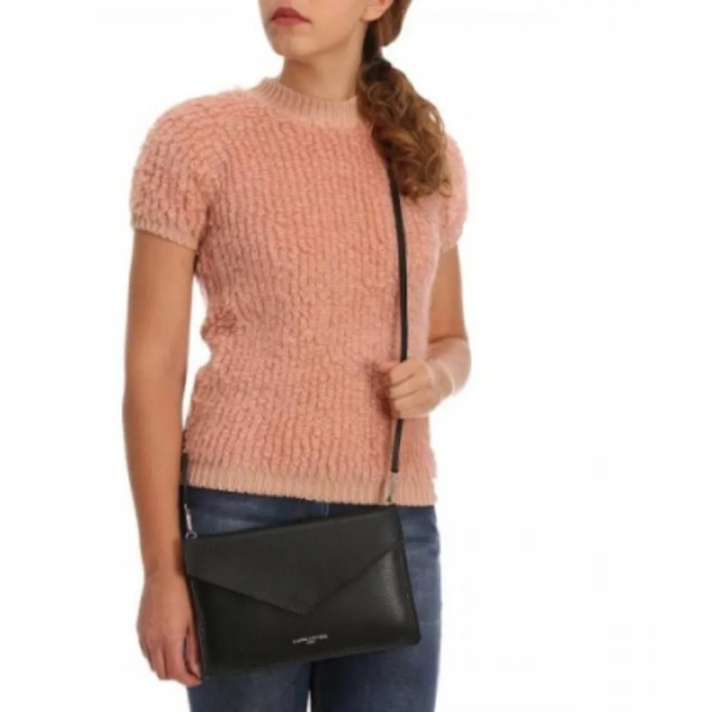 💕LANCASTER PARIS💕 Leather Envelope Clutch Xbody Brown - Image 13