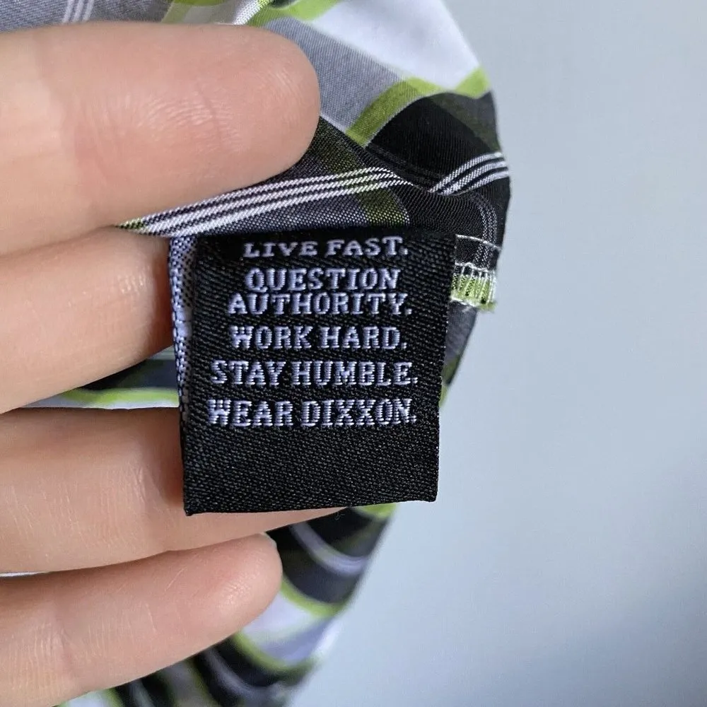 Women’s Dixxon Flannel Company Bamboo Duece Shirt Button Black Green Size Small - Image 6