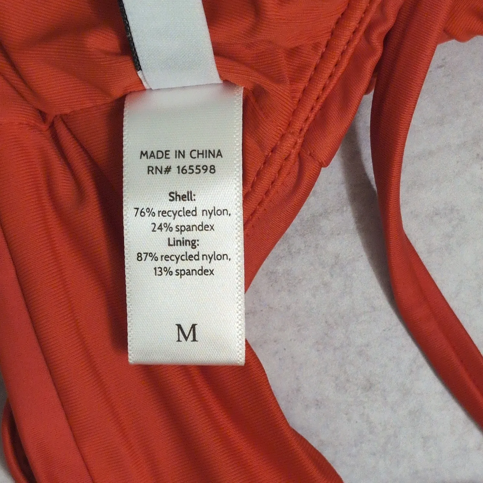 Andie The Rockaway Top Siren Eco Nylon Bikini Swimwear Bathing Suit Size M New - Image 5