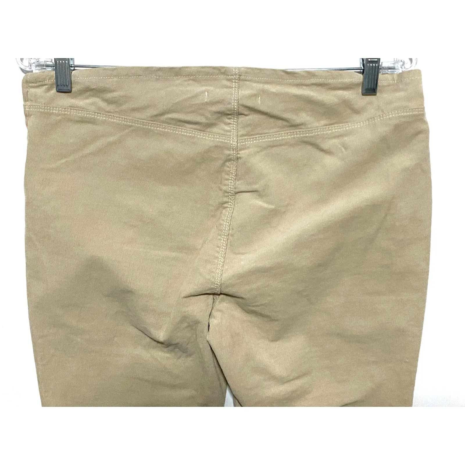 PacSun Low Rise Flare Corduroy Cement Khaki Pants Women 28 Pull On Retro Hippie - Image 3