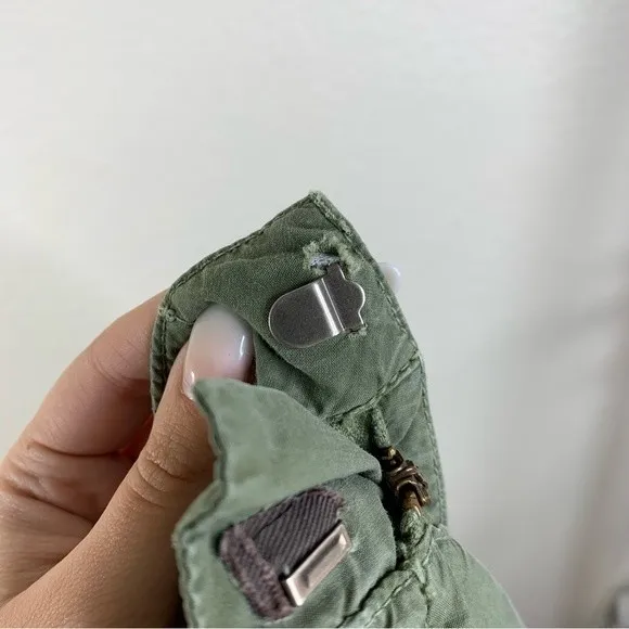 Nili Lotan Carpenter Cargo French‎ Military Pants Campo Army Green Size 2 - Image 6