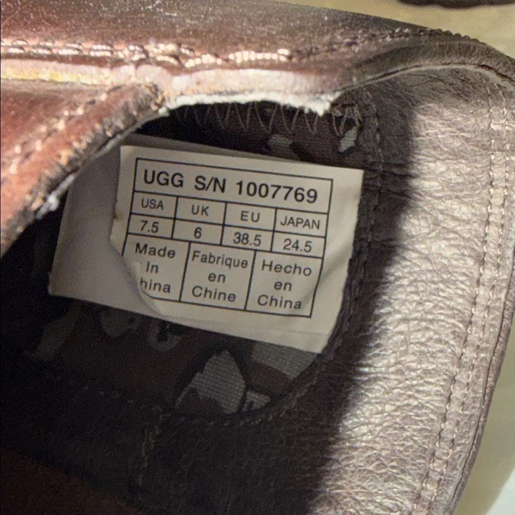 UGG Australia Orion Buckled Zip-Up Moto Buckle Leather ankle Boots sz 7.5 - Image 8