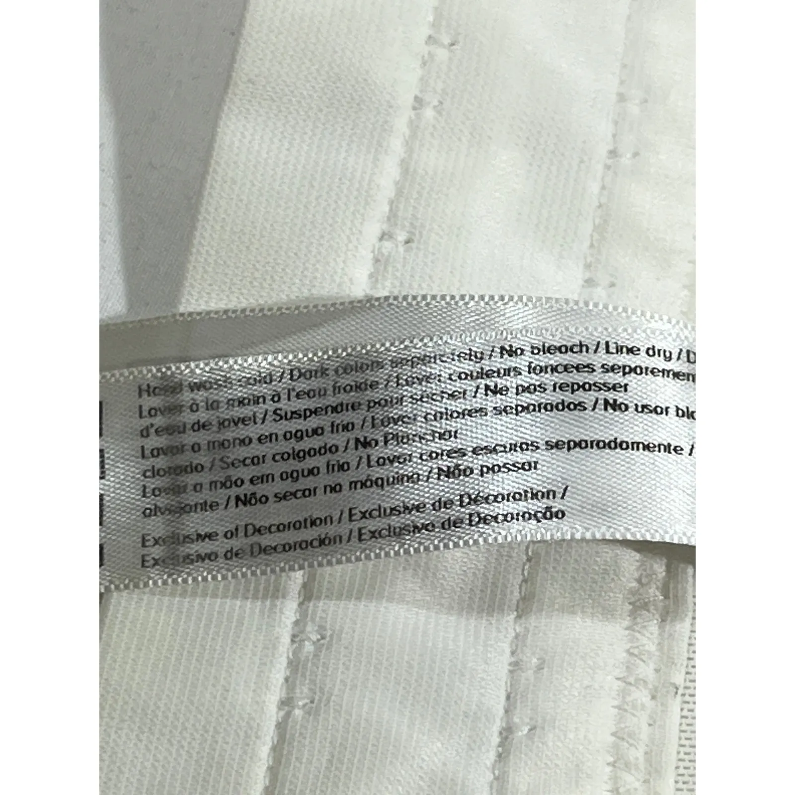 White Satin Strapless Corset Bustier Bra Lace Trim Rhinestone Flower Detail 36 D Size undefined - Image 12