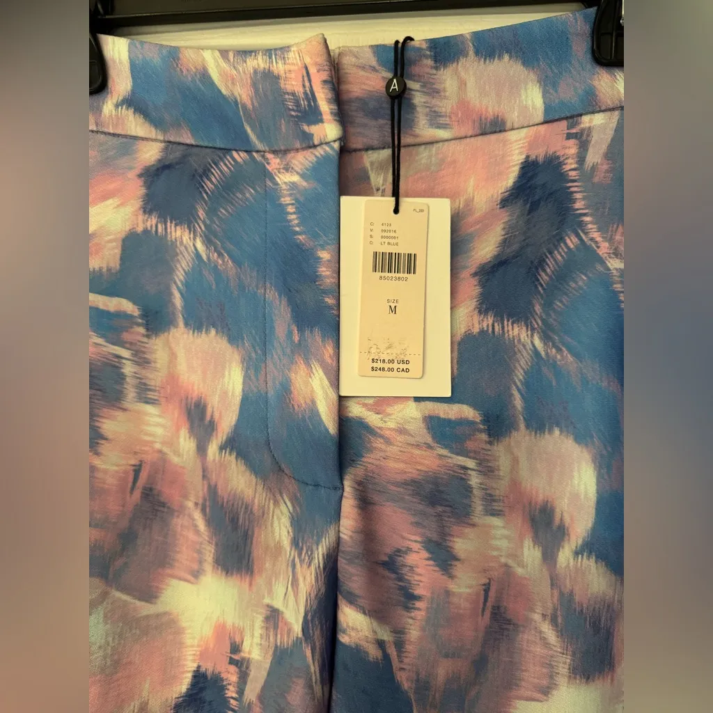 Anthropologie Audette Effie Pants Blue Pink Purple Women's Size Medium - Image 8