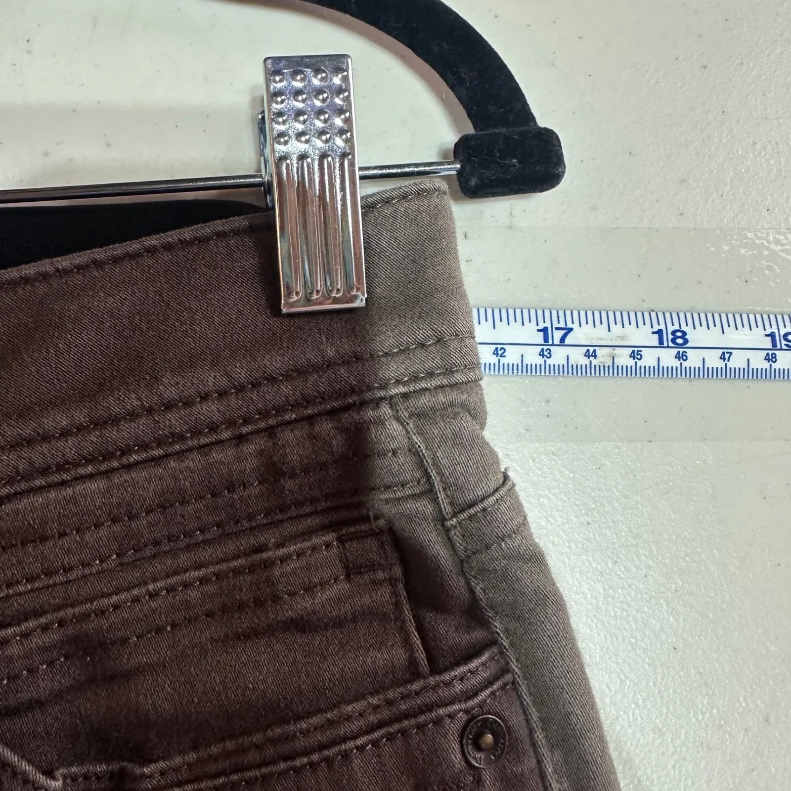 Democracy "Ab" Technology Womens Size 8 Brown Skinny Straight Leg Pants - Image 7