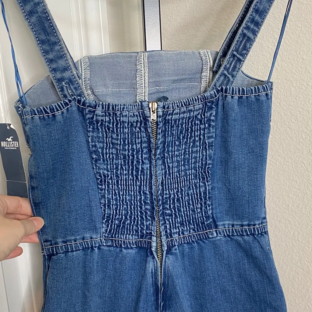 NWT Hollister Denim Jumpsuit with Removable/Adjustable Straps XS - Image 8
