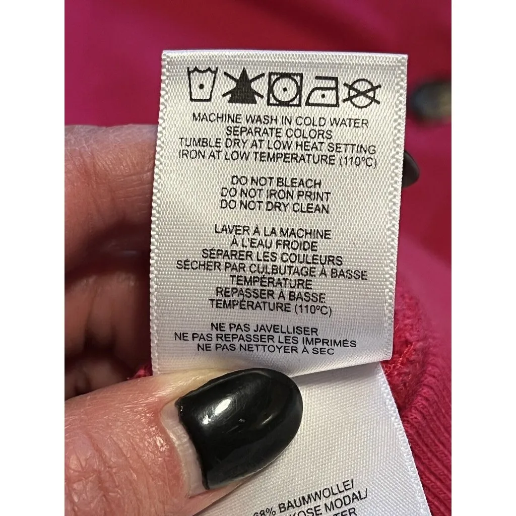 Lole Pink Hooded Zip Up Moisture Wicking Jacket‎ Size Large Athletic Preppy City - Image 15