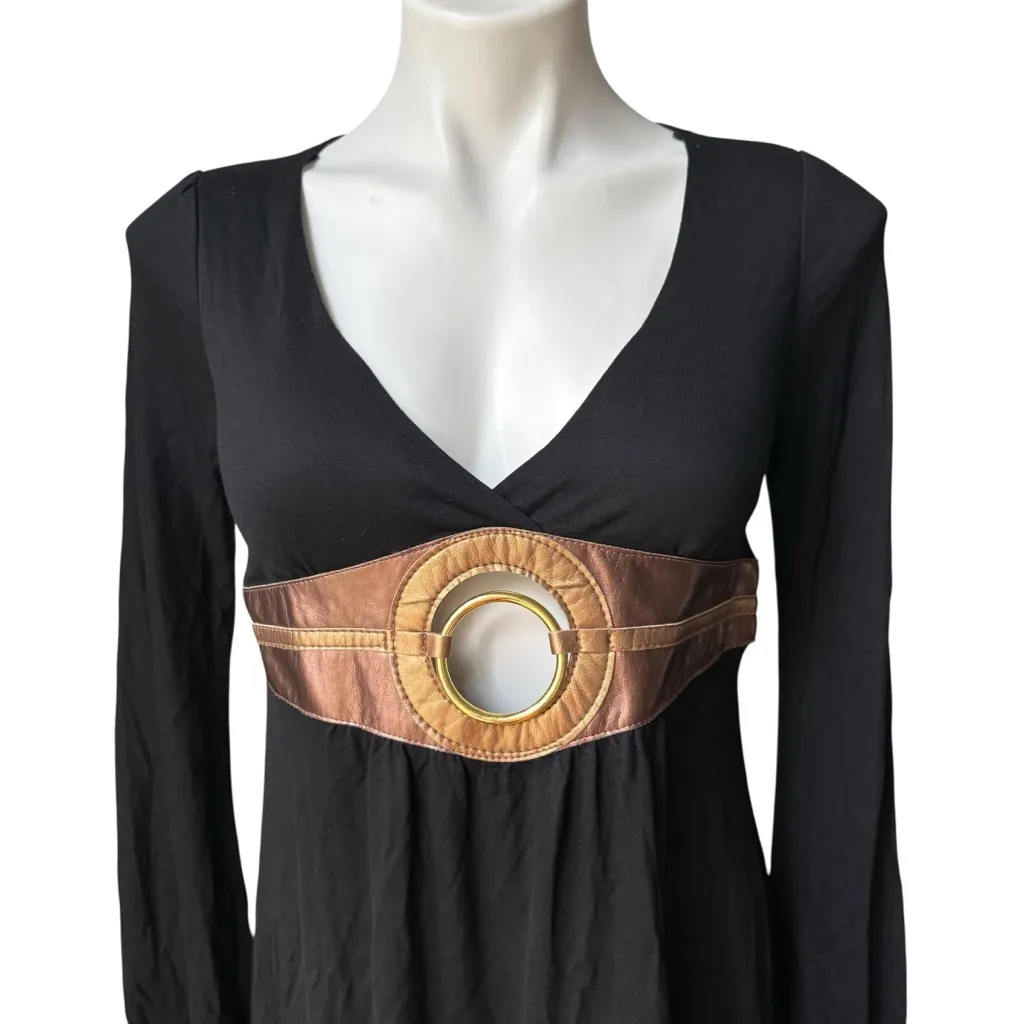 NWT, Vintage Crimson & Clover “O” Ring Faux Leather Empire Waist Accent. - Image 10