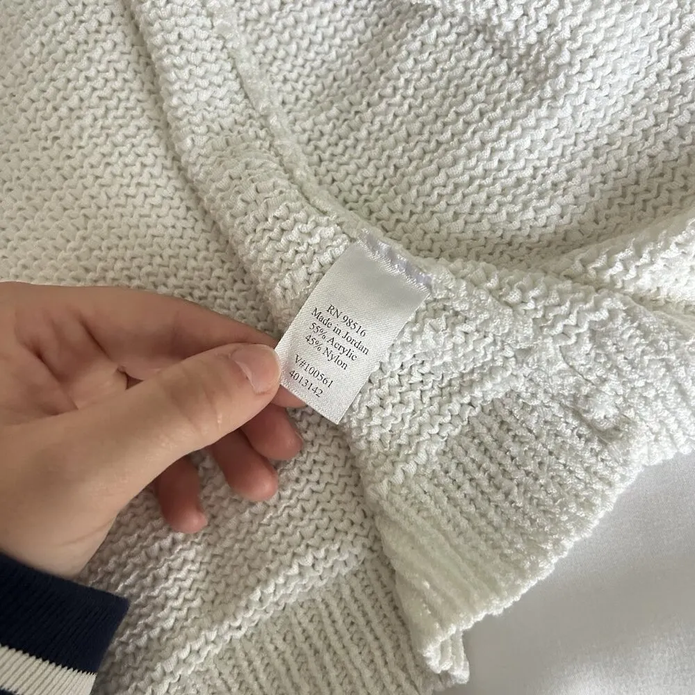 Coldwater Creek Womans 8 Cardigan Sweater White Cottagecore - Image 5