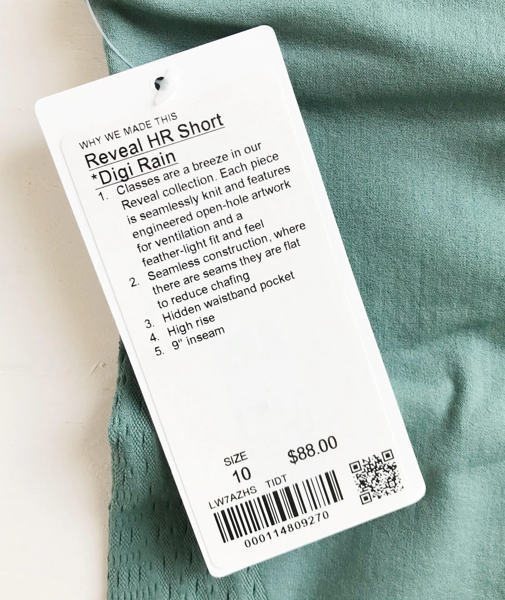 Lululemon NWT  Tidewater Teal Reveal Shorts - Image 9