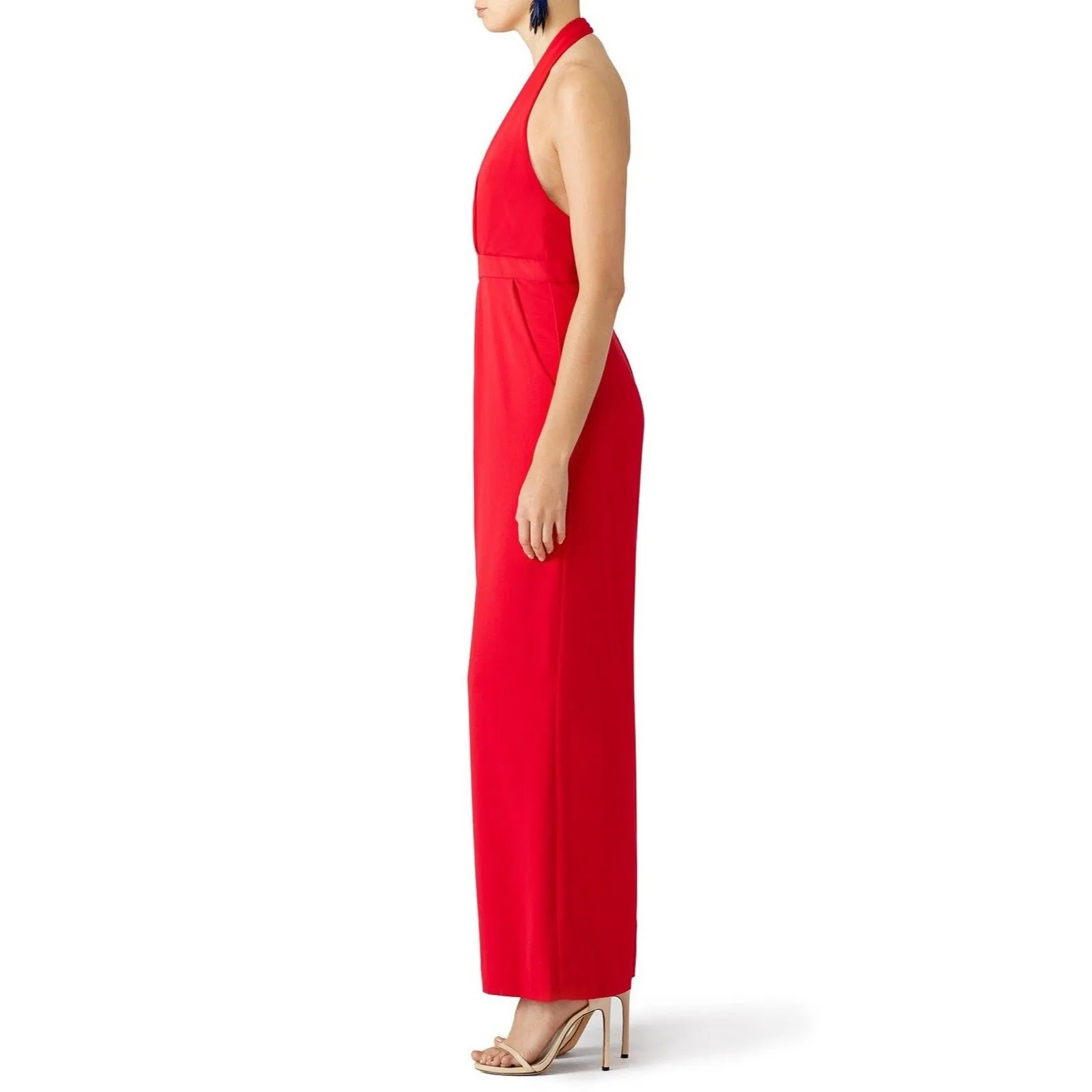 Jill Jill Stuart Cherry Perfect Pleat Jumpsuit Womens Size 0 - Image 4