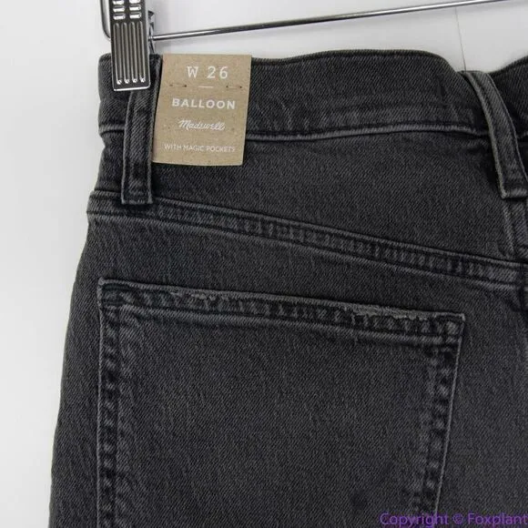 NEW Madewell Balloon Jeans in Brunswick‎ Wash, 26 - Image 10