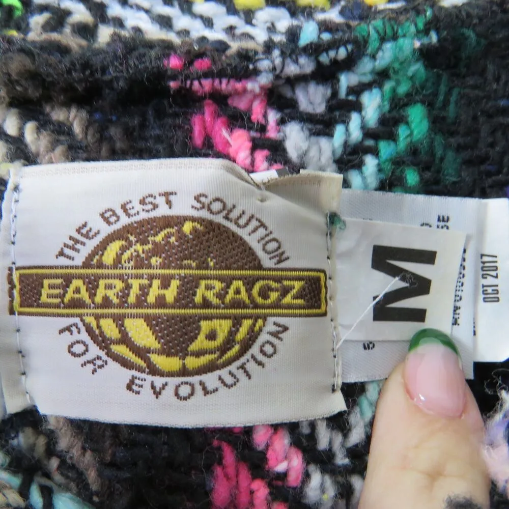 Vintage Earth Ragz Rainbow Drug Rug Pullover Jacket Medium - Image 4