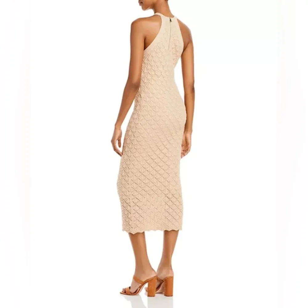 Alice + Olivia Dress Crochet Lulu Fitted Halter XL - Image 2