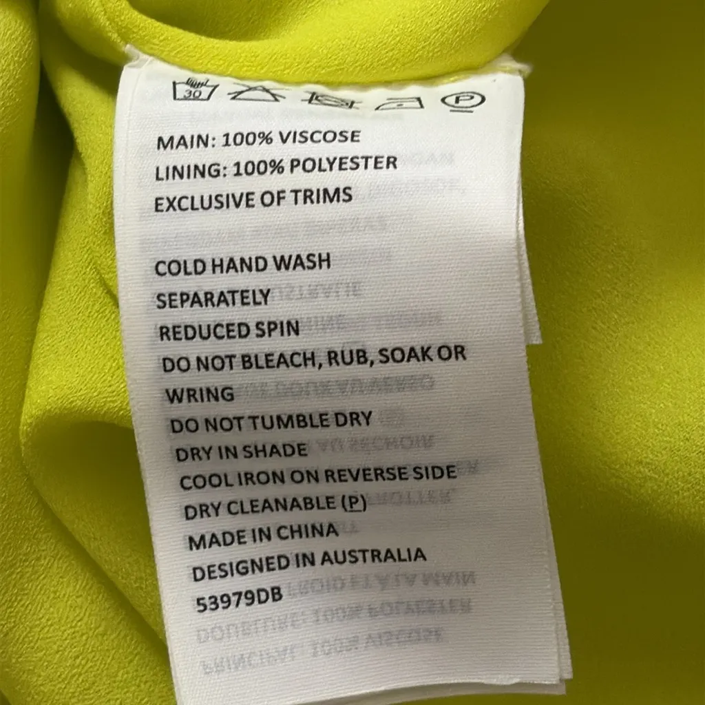 Revolve Bardot Sharnie Slip Dress Cowneck Midi in Satin Neon Green Size 8 M - Image 11