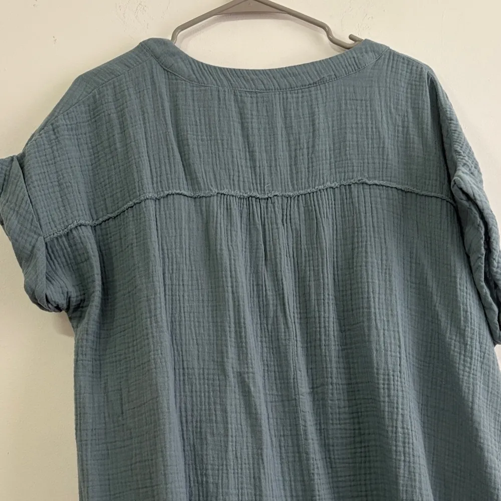 Zenana Teal Gauze Dress - Image 7