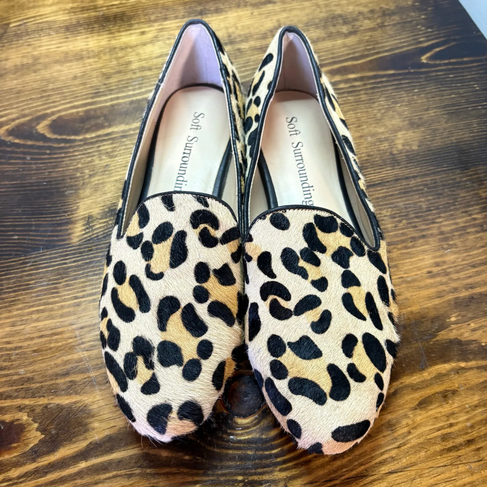 Soft Surroundings Leopard Print Flats Size 6.5 - Image 3