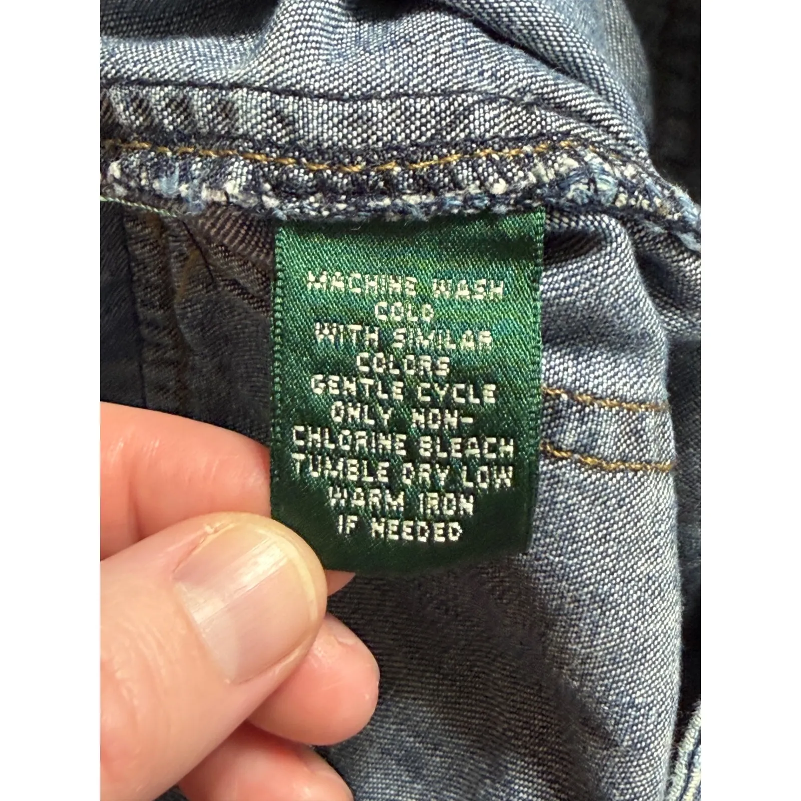 Lauren Jeans Co Ralph Lauren Denim Jean Shorts Women Size 10 Blue Casual Summer - Image 4