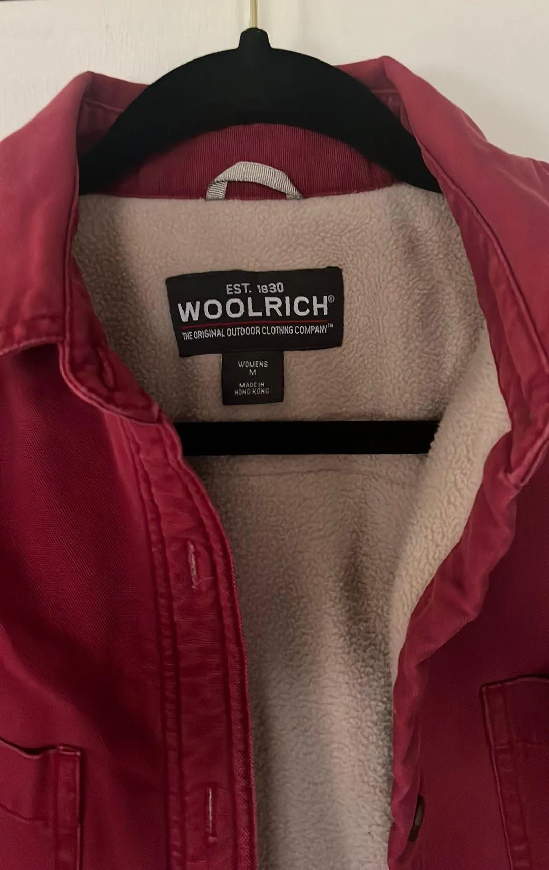 Woolrich Red Lined Coat - Image 2