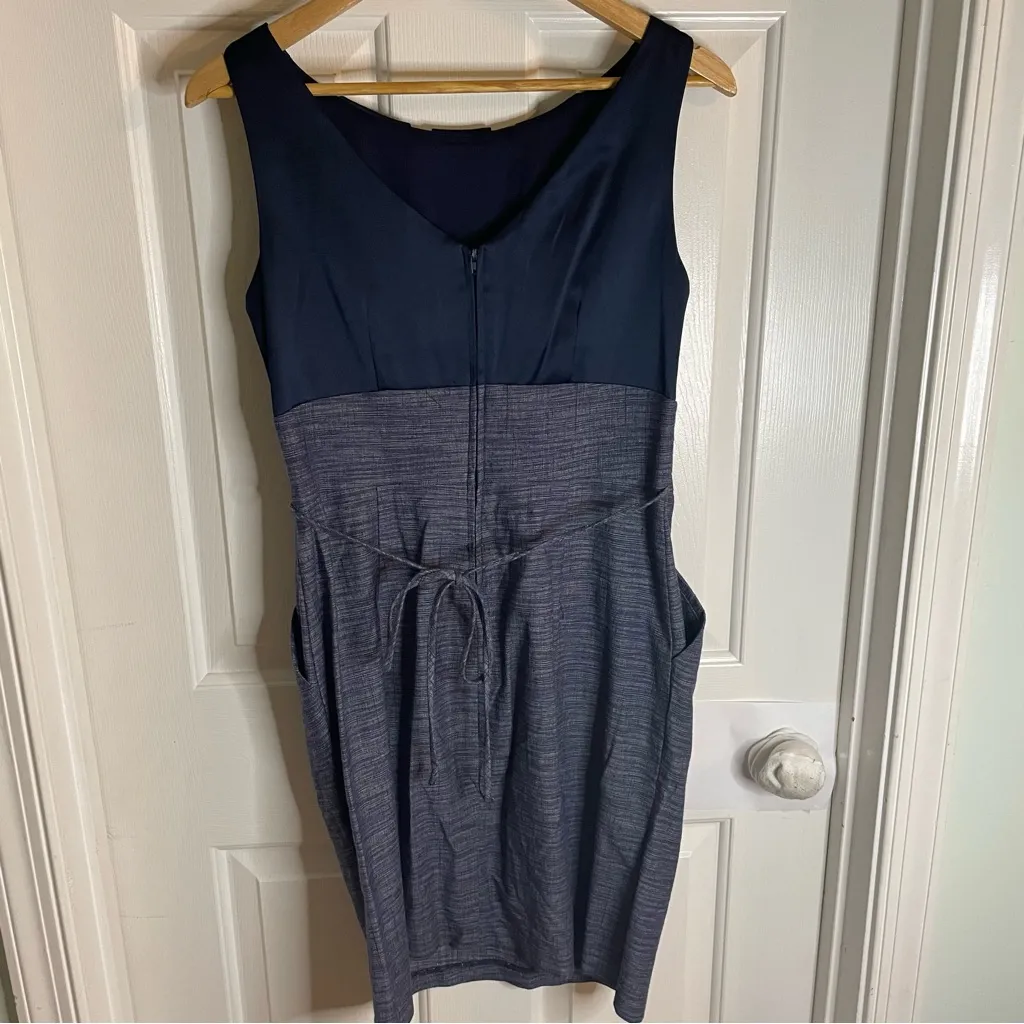 Teeze Me Elegant Navy Blue Sleeveless Dress with Pockets Size 9 preppy  vintage - Image 7