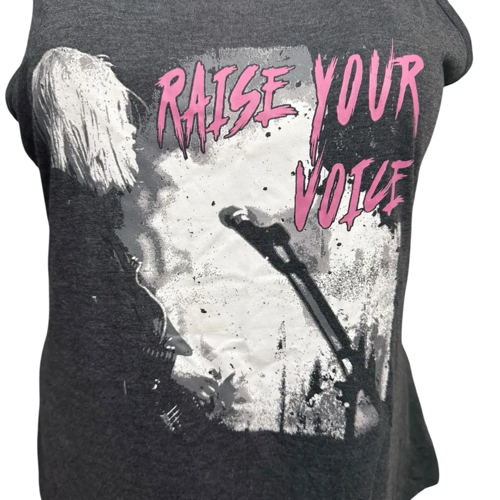 LulaRoe Tank Top Size 2XL Gray Graphic - Image 2