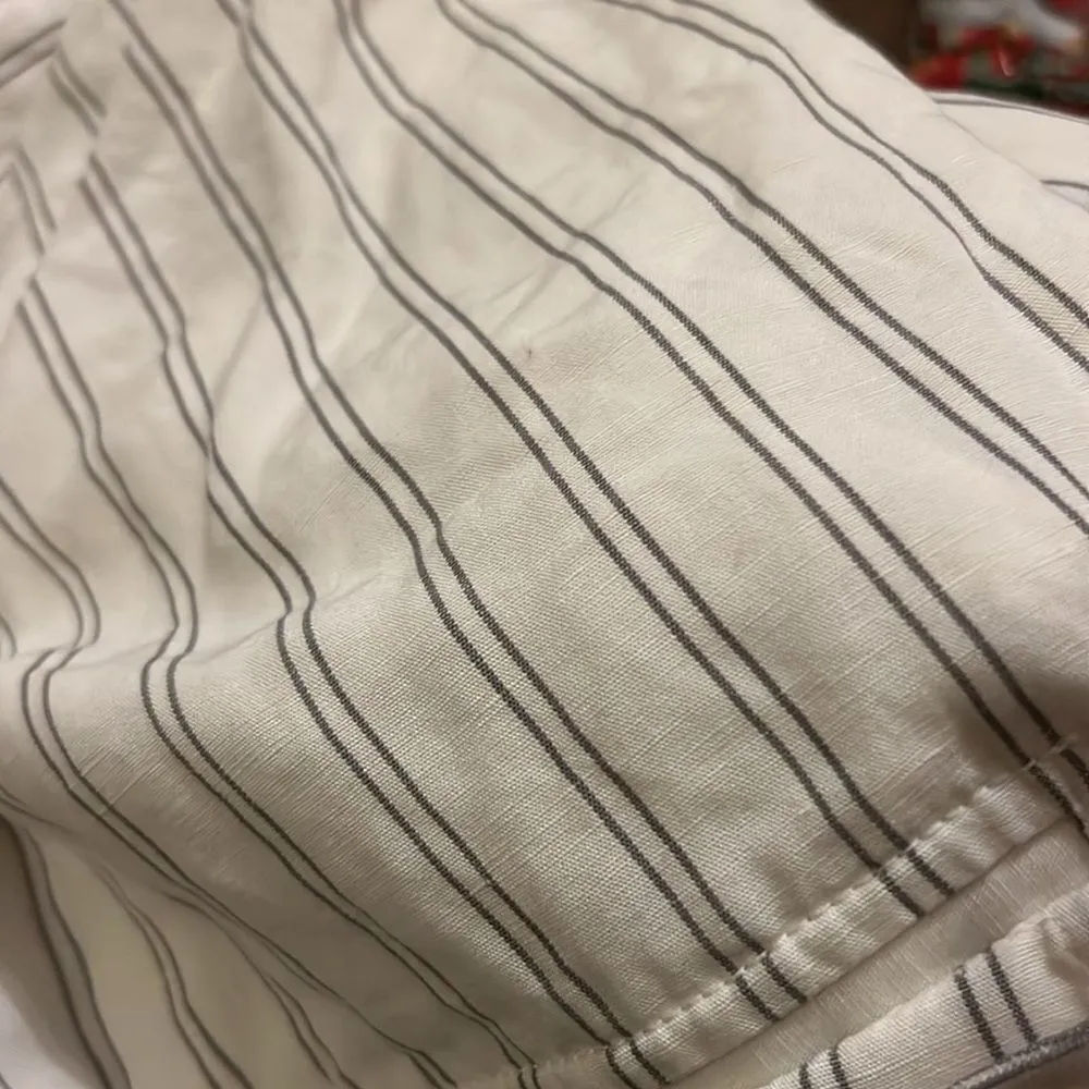 Club Monaco annreanahh striped paper bag wide leg pants 6 - Image 8