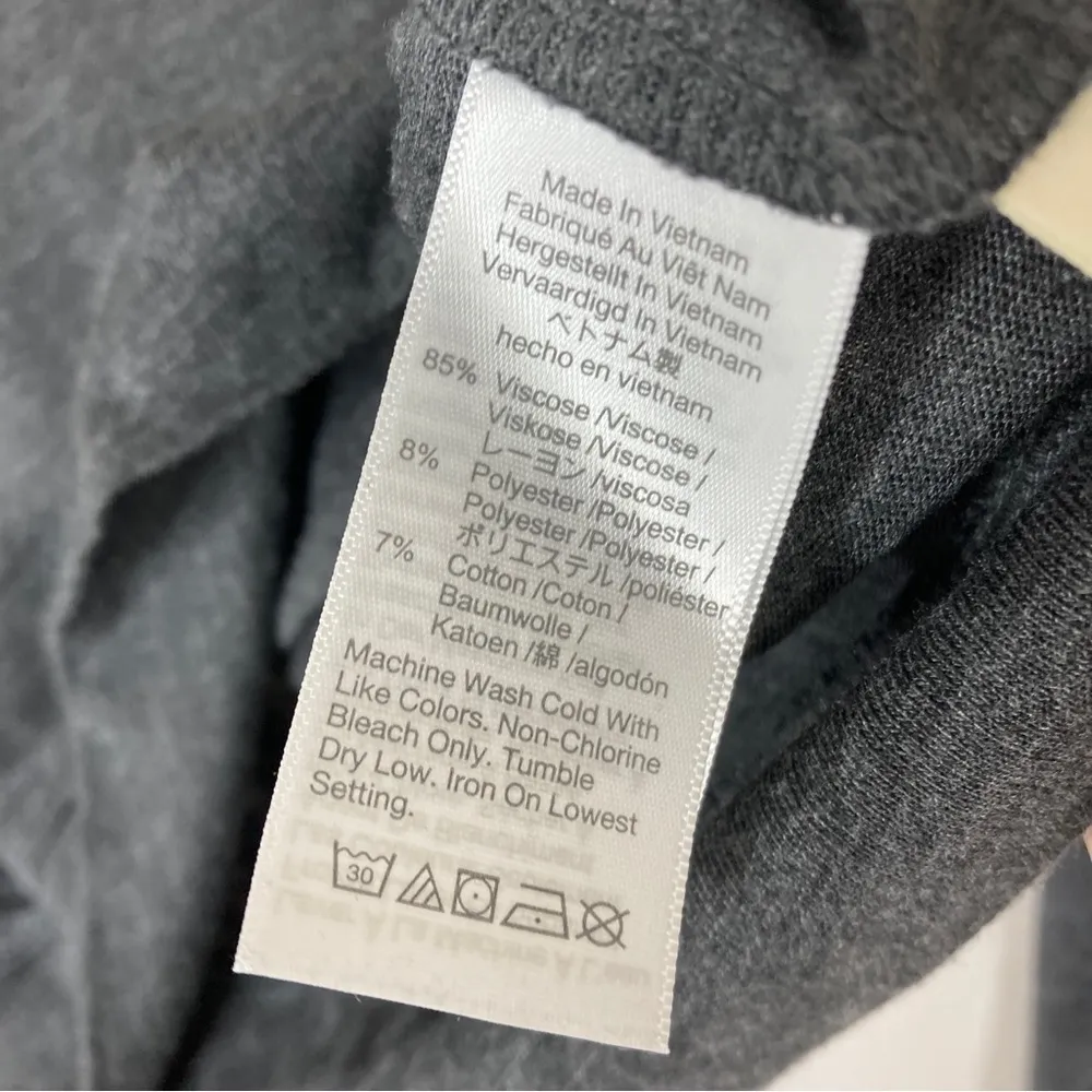 3/$30 Madewell | Dark Gray Lightweight Pullover Sweater Top XS - Image 5