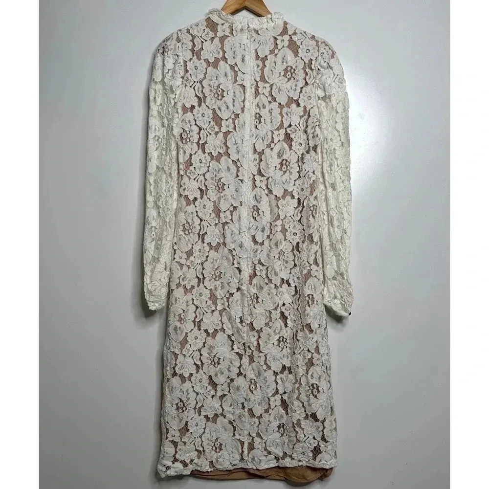 WAYF Lace Emma Midi Dress Size Medium - Image 10