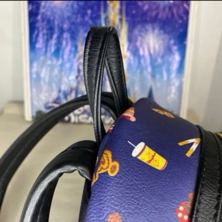 Disney parks mickey and minnie park snacks Loungefly mini backpack & wallet SET - Image 8