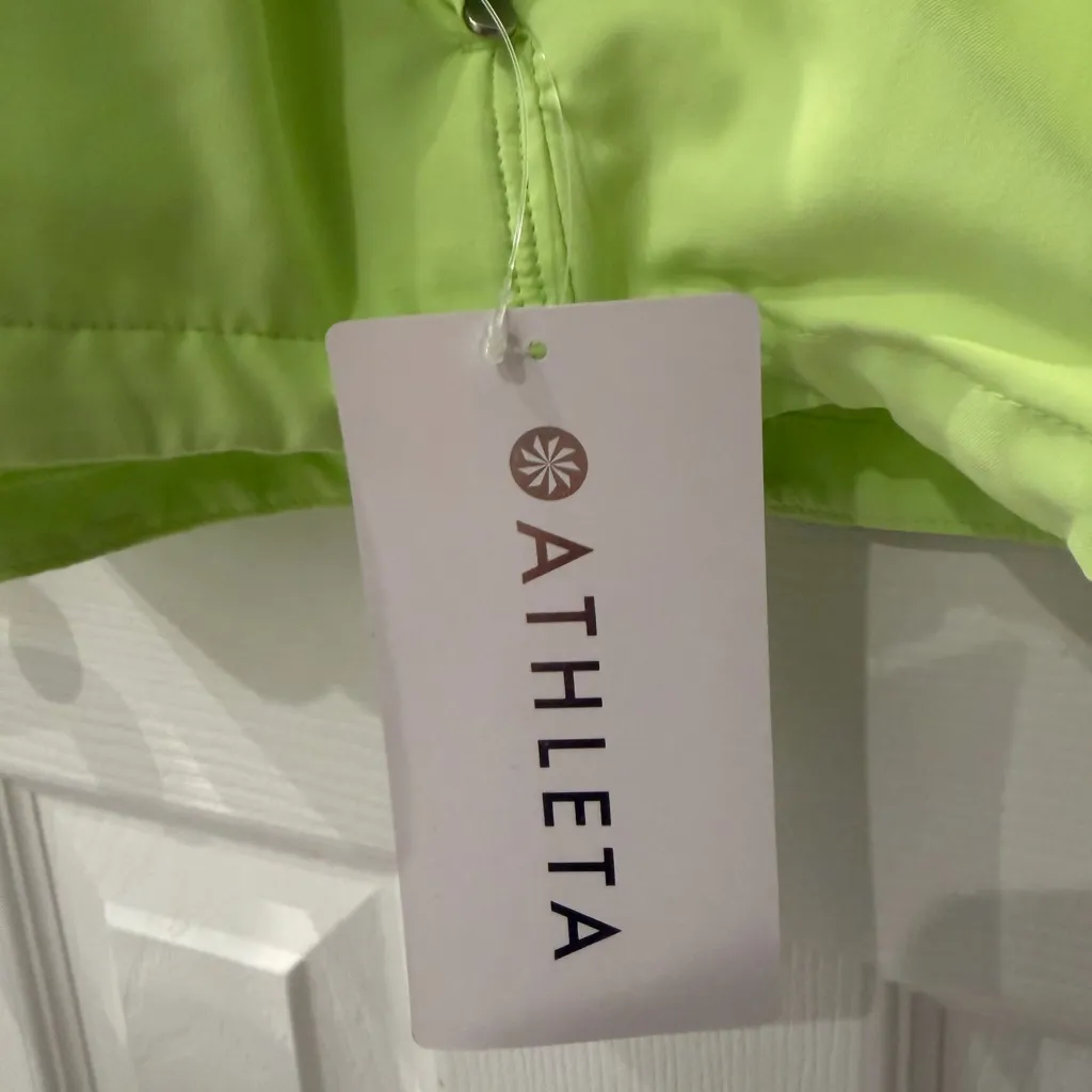 Athleta Dash Jacket, Aloe, Neon Green/Yellow, NWT, Size XL - Image 9