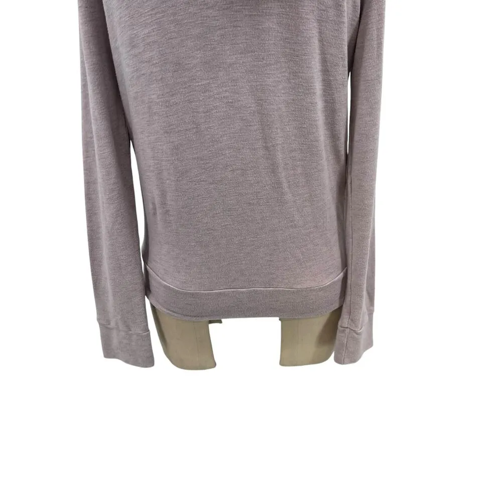 Monrow Classic Supersoft Zip Up Hoody Light Lavender Purple Size Small - Image 8