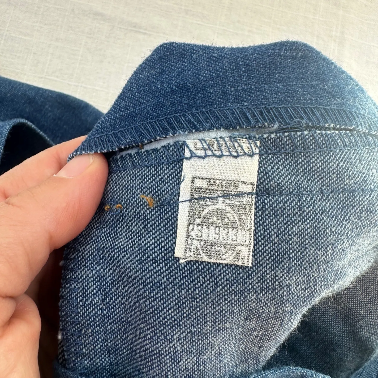 Vintage‎ Lee 70s Deadstock Lee Denim Blazer Jacket Women XS Youth 14 - Image 4