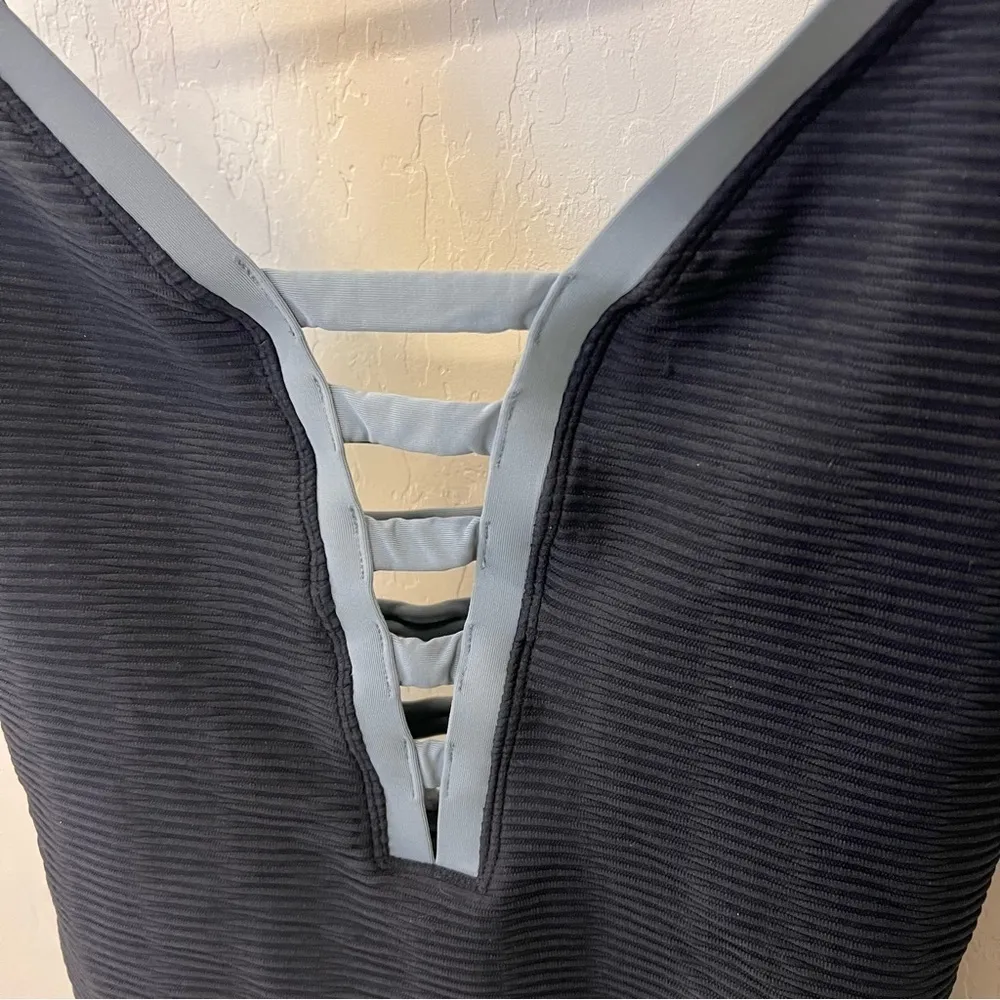 Bleu Rod Beattie one piece swimsuit,black and grey, adjustable straps,soft cup - Image 2