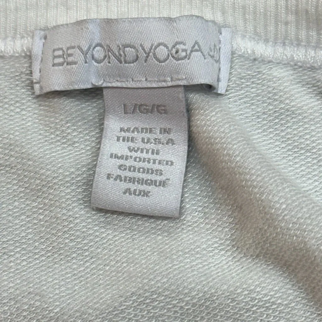 Beyond Yoga Out Of Town White Terry Cloth Sleeveless Elastic‎ Waist Dress Large - Image 5