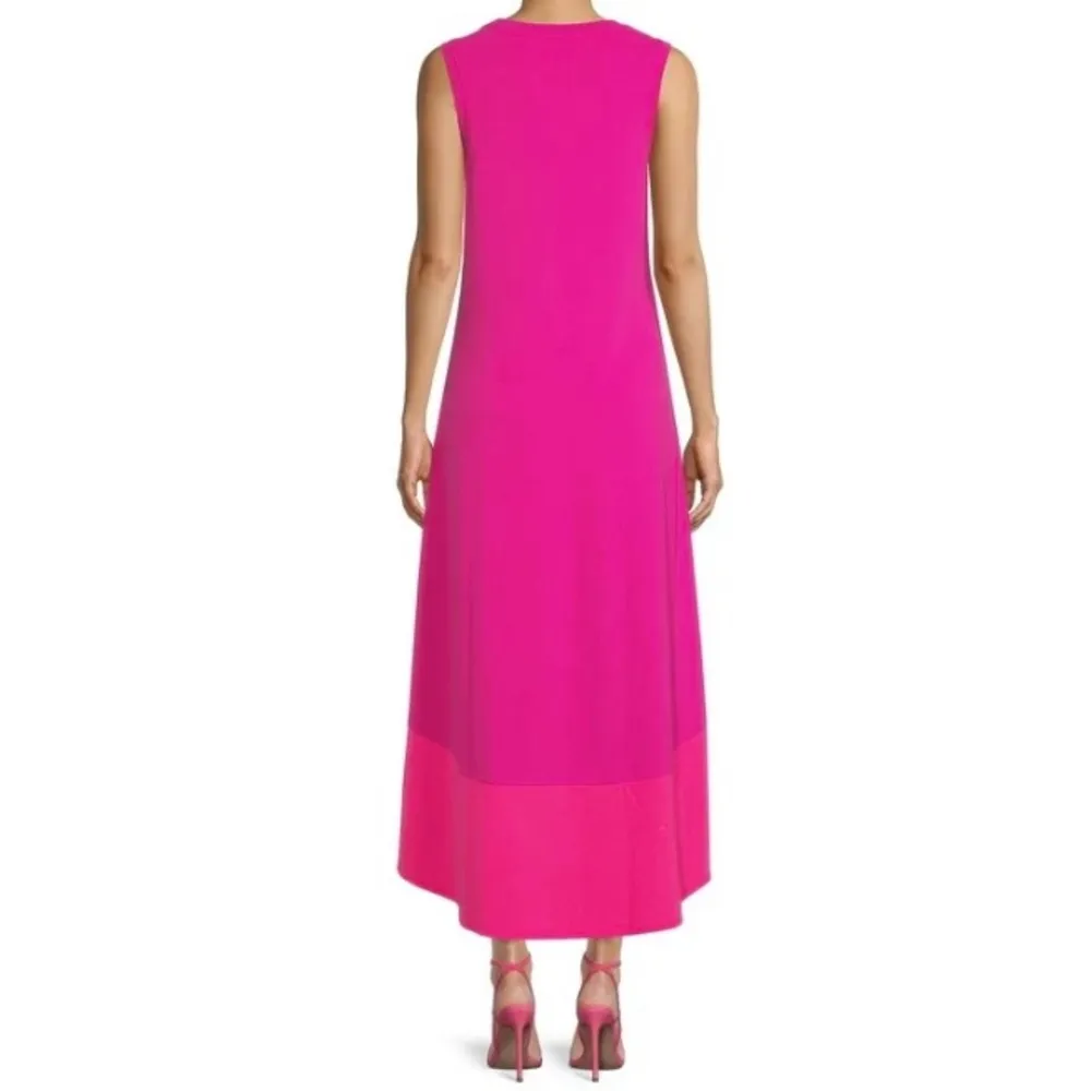 258. Time and Tru Pink/Magenta Sleeveless Maxi Dress - Image 3