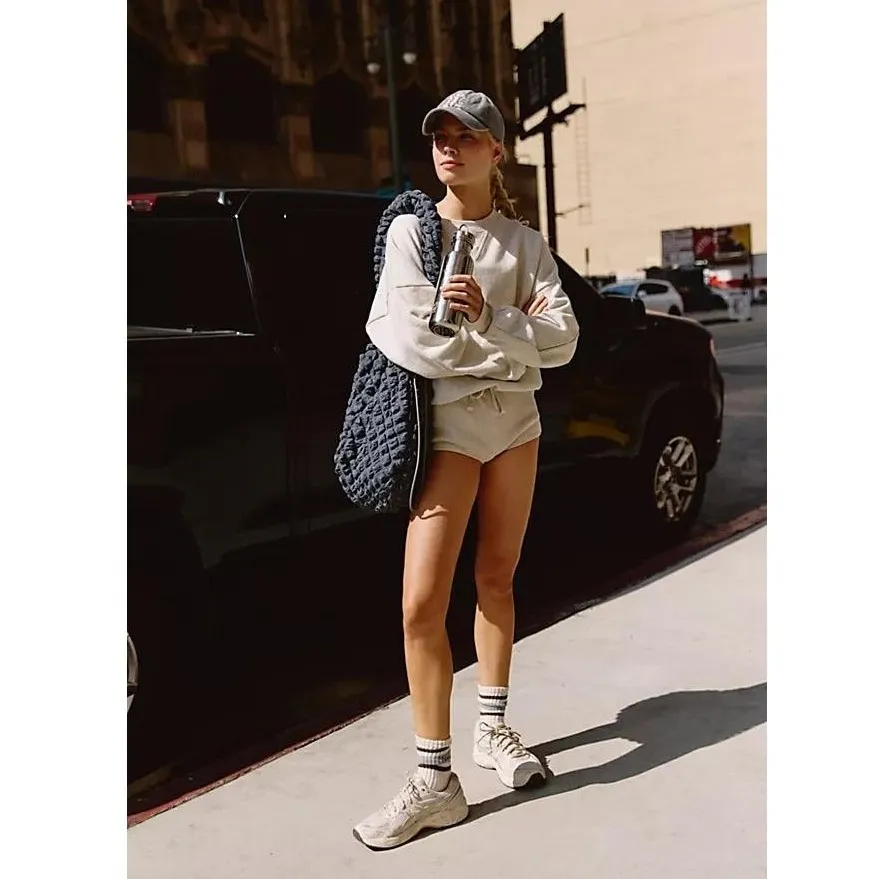 Free People Movement For The Win Playsuit One Piece Bodysuit Size L Oatmeal NWOT Size L - Image 12