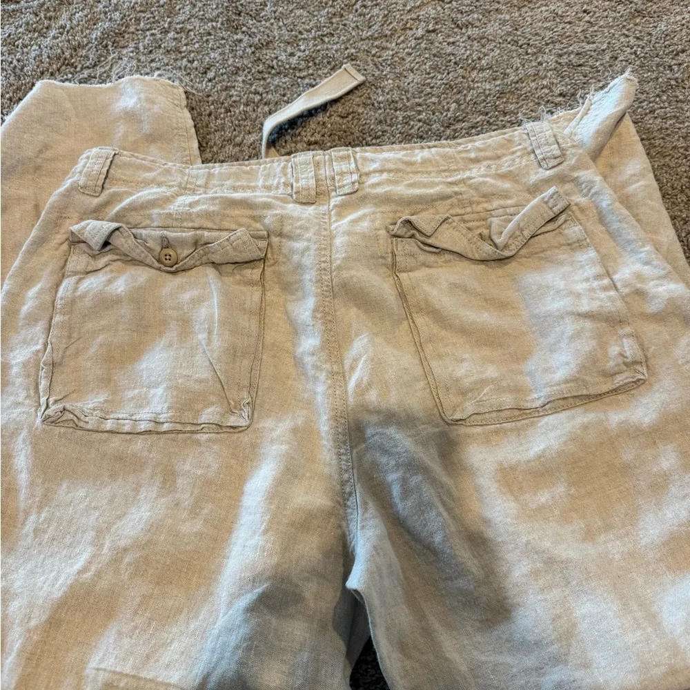 Women’s Old Navy Casual Linen Pants - Light Beige - Image 3