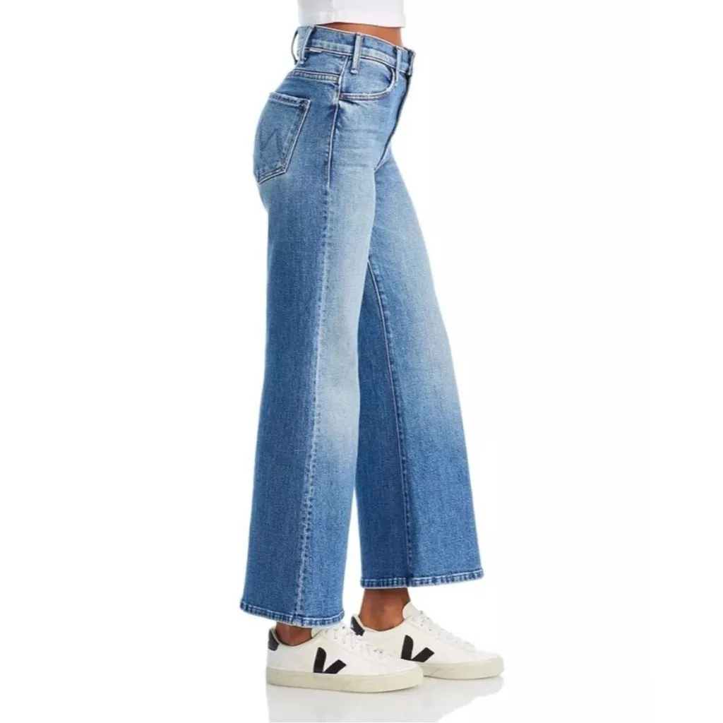 Mother Women’s The Hustler Roller Ankle Wide Leg Jeans in High On The Hog 31 Blue - Image 7