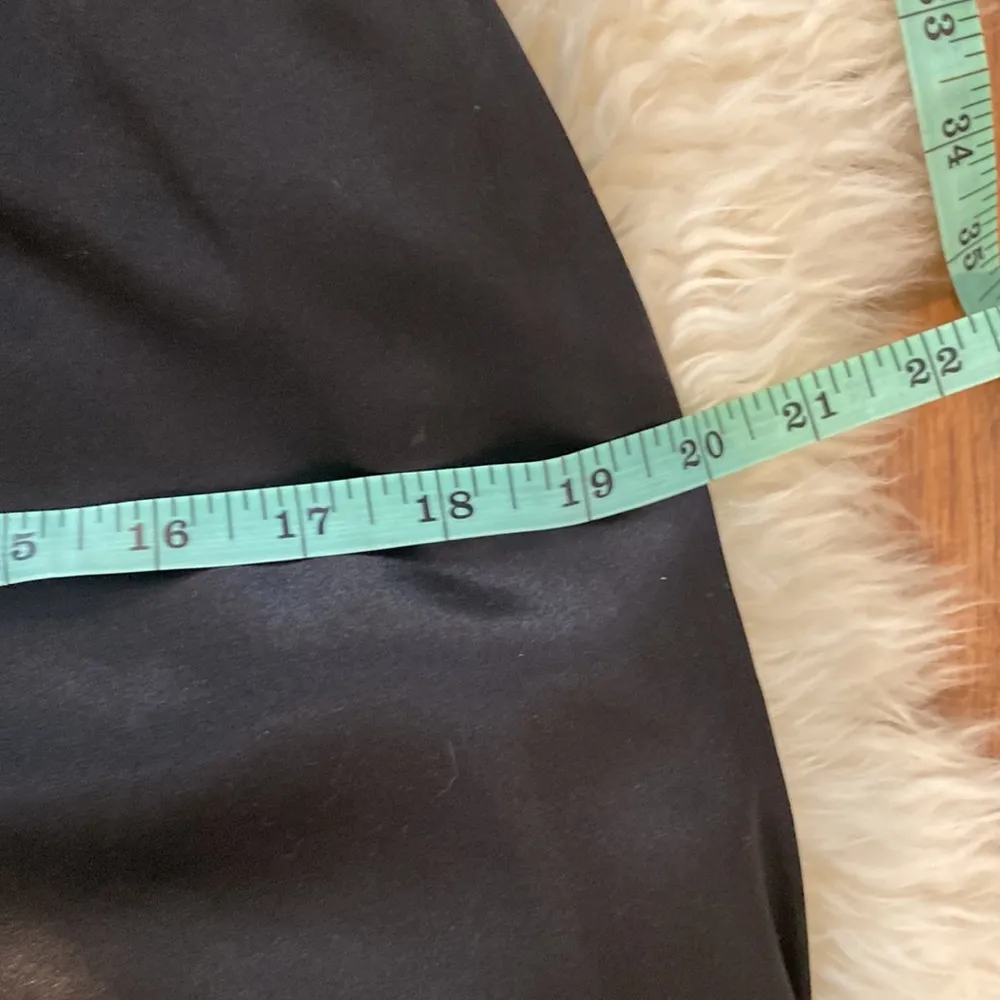 Belsoie Black Satin Maxi Bridesmaid Dress EUC Sz 14 Sleeveless Polyester - Image 14