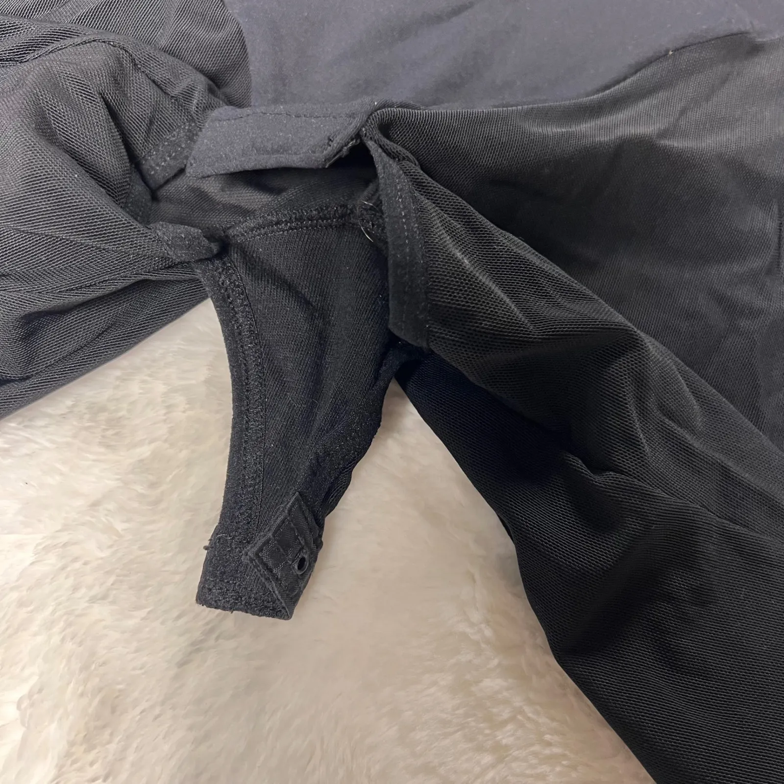 Medi Power Mesh Suit Open Bust Black Size Medium Women Compression Shapewear NWT - Image 8